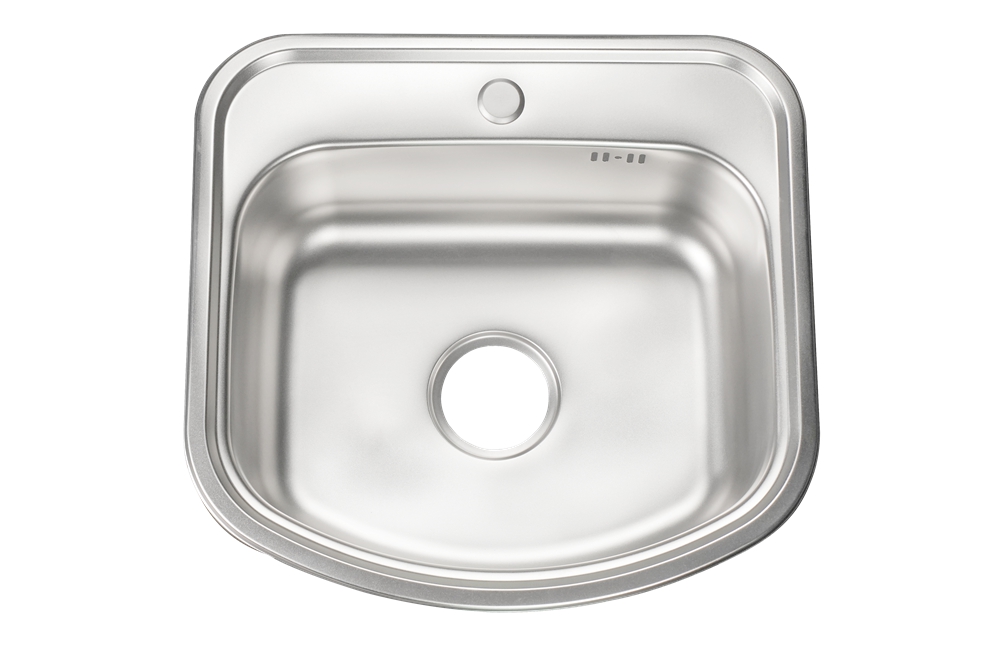 Stainless Steel Top Mount Single Bowl Kitchen Sink