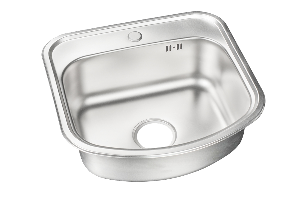 Stainless Steel Top Mount Single Bowl Kitchen Sink