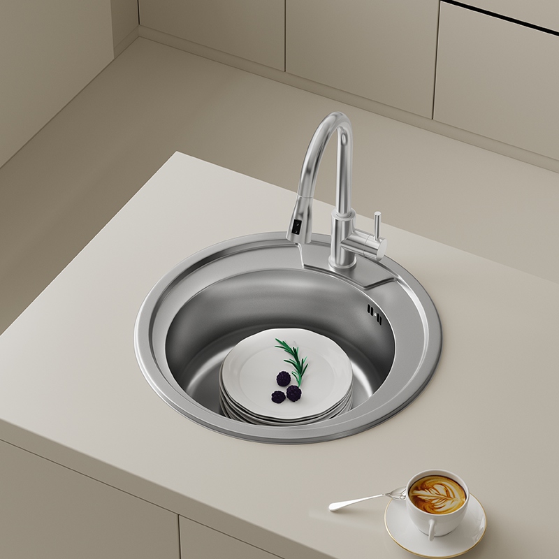 490mm Round Single Bowl Sink