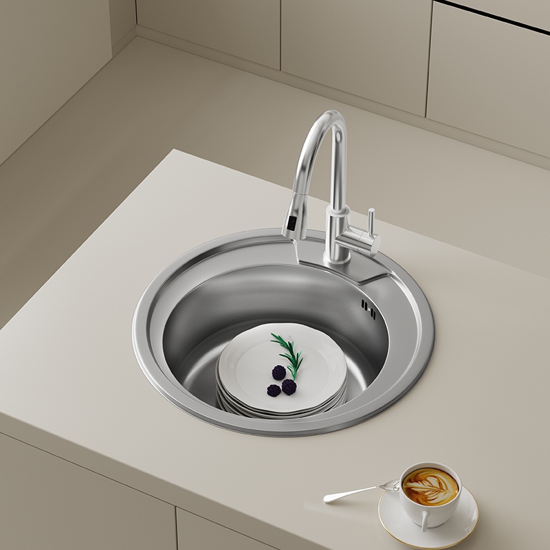 490mm Round Single Bowl Sink