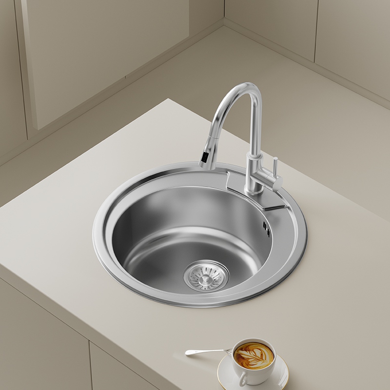 490mm Round Single Bowl Sink