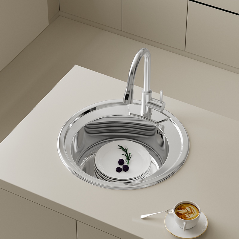 490mm Round Single Bowl Sink