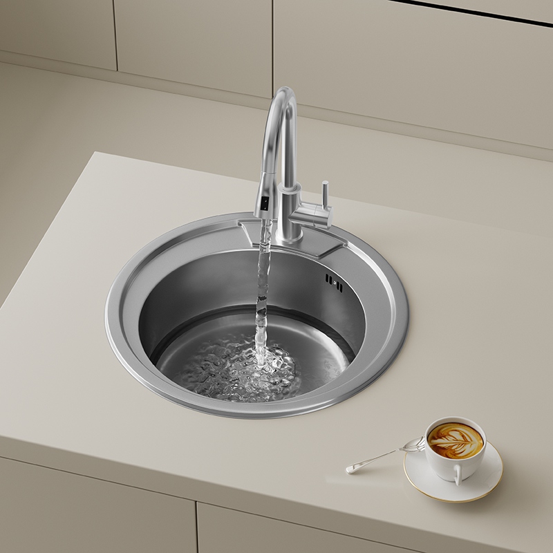 490mm Round Single Bowl Sink