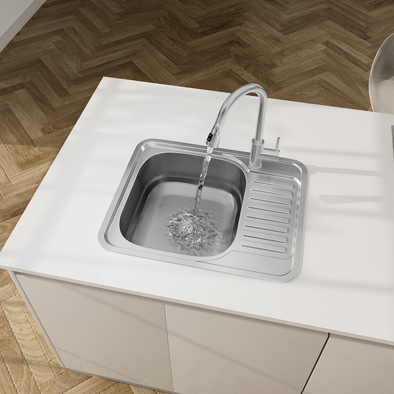 Small Kitchen Sink with Drainer
