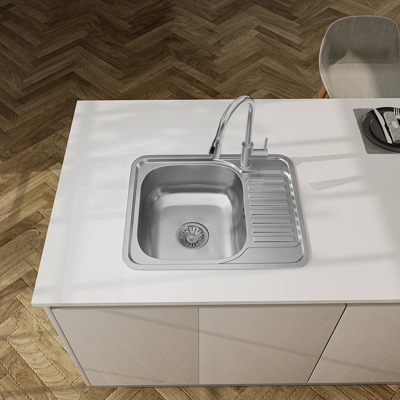 Small Kitchen Sink with Drainer