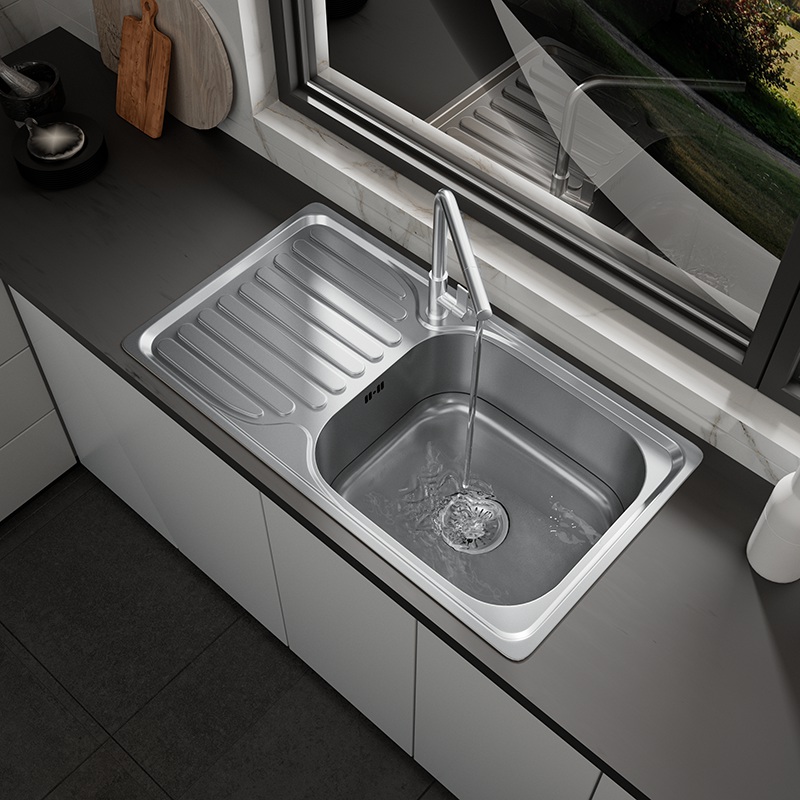 Single Bowl Sink with Drainer
