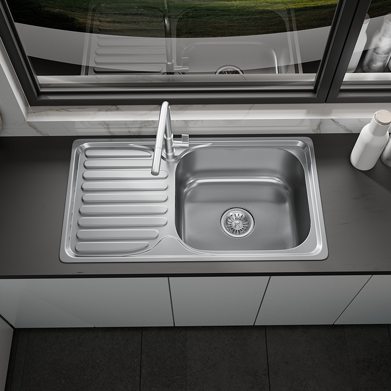 Single Bowl Sink with Drainer
