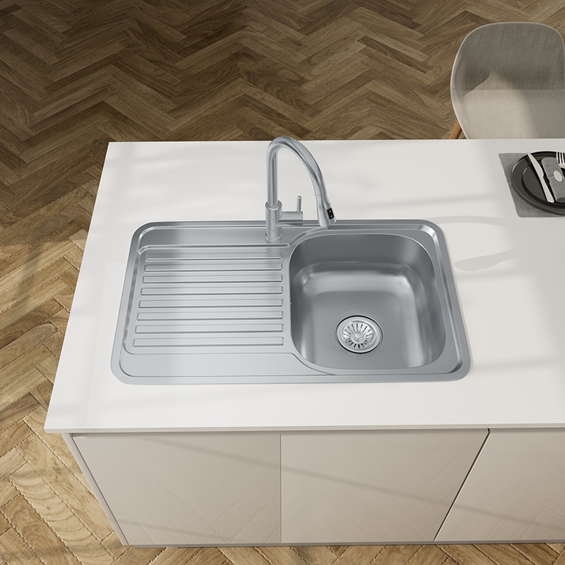 Stainless Steel Sink and Draining Board