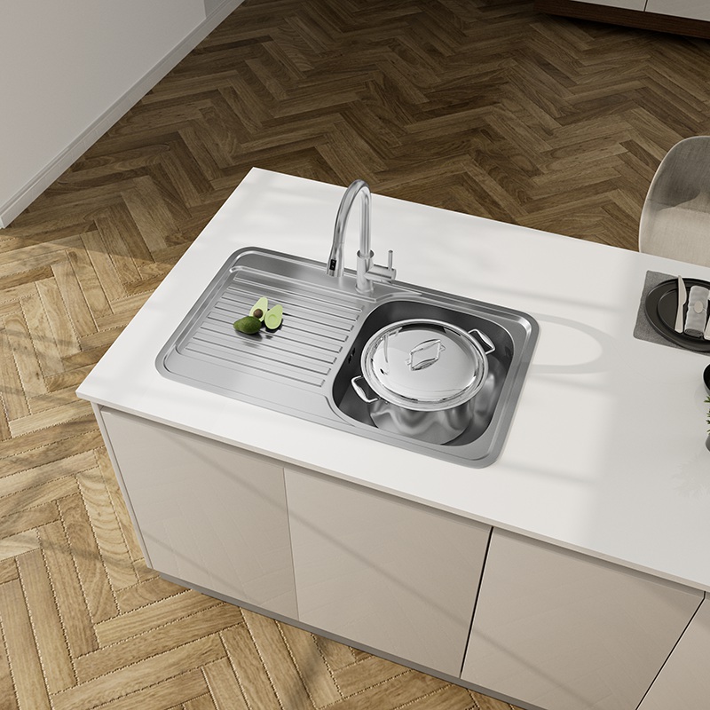 Stainless Steel Sink and Draining Board