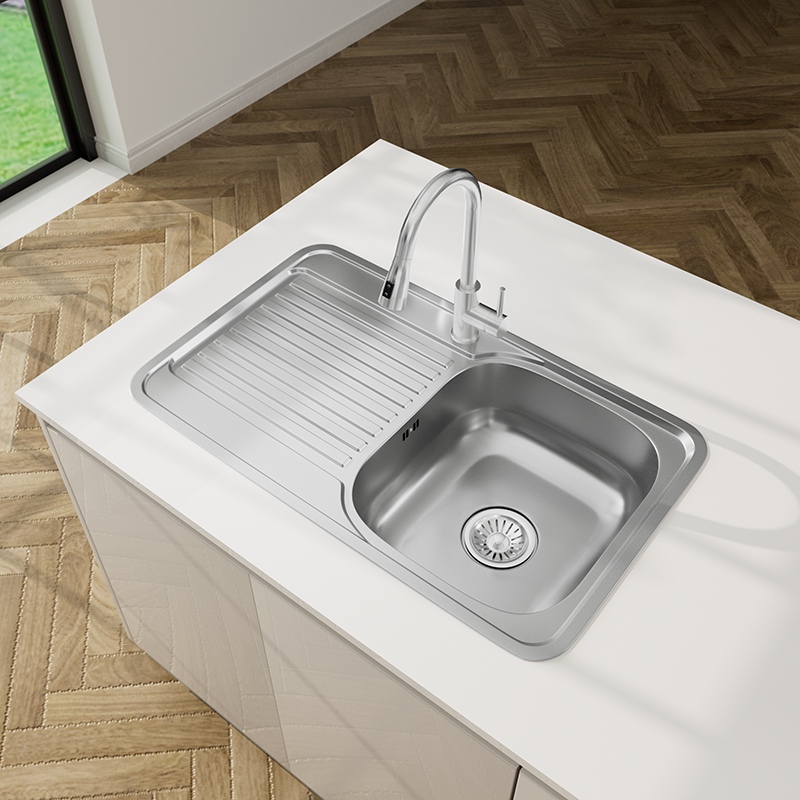 Stainless Steel Sink and Draining Board