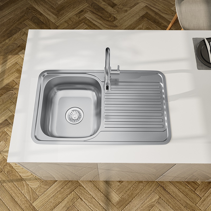 Stainless Steel Sink and Draining Board