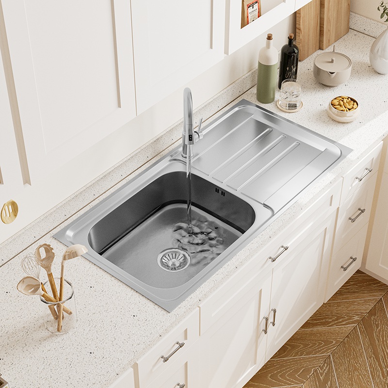Top Mount Single Drainer Kitchen Sink
