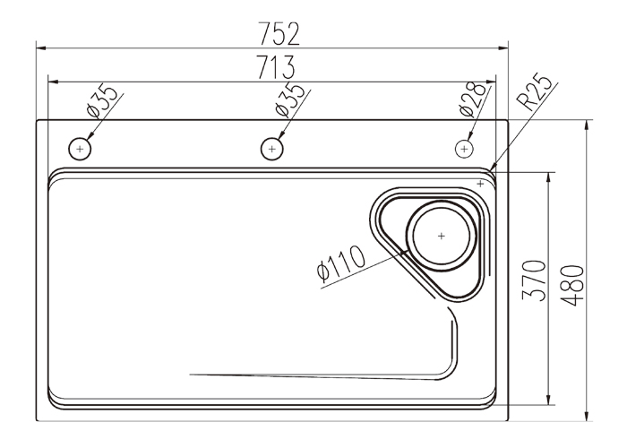 Stainless Steel Pressed Kitchen Sink
