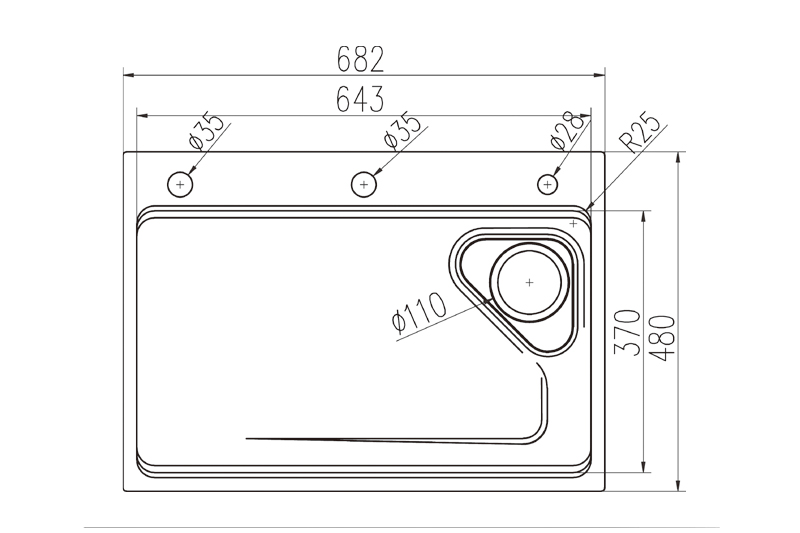 Multifunctional Single Basin Stainless Steel Sink