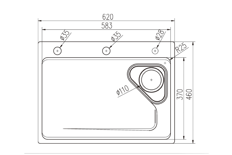 Nano Satin Stainless Single Bowl Sink