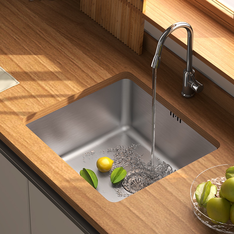 304 Stainless Steel Single Bowl Top Mount Sink