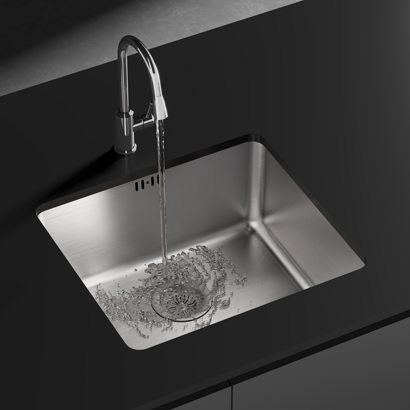 304 Stainless Steel Single Bowl Top Mount Sink