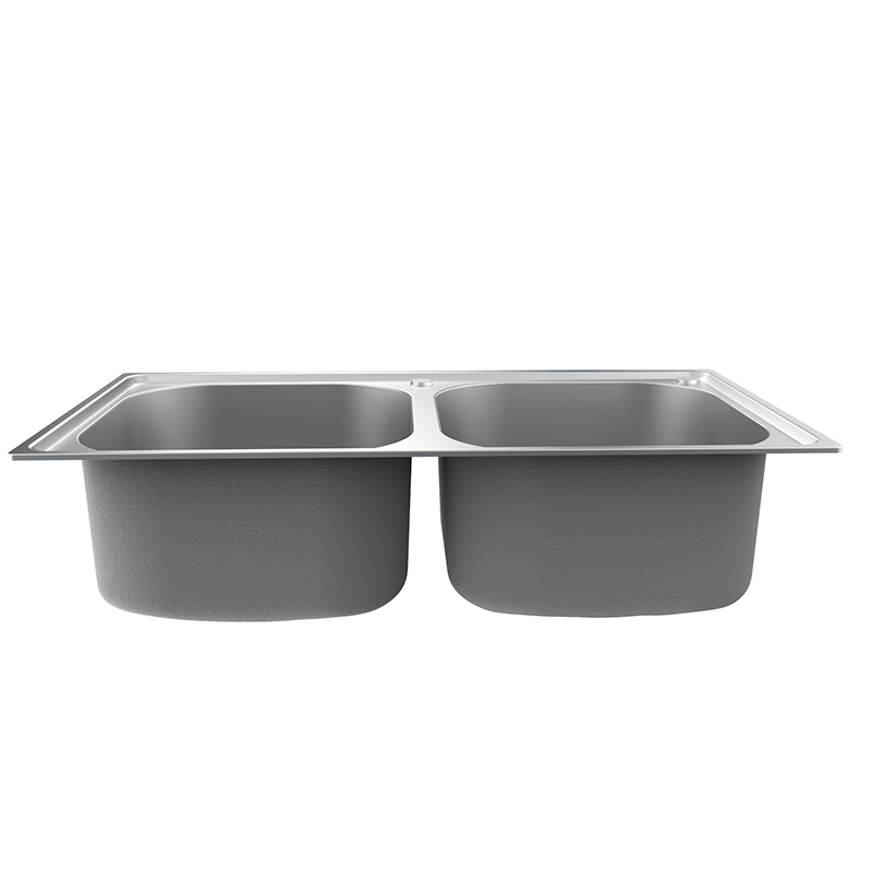 50/50 Double Bowl Stainless Steel Kitchen Sink