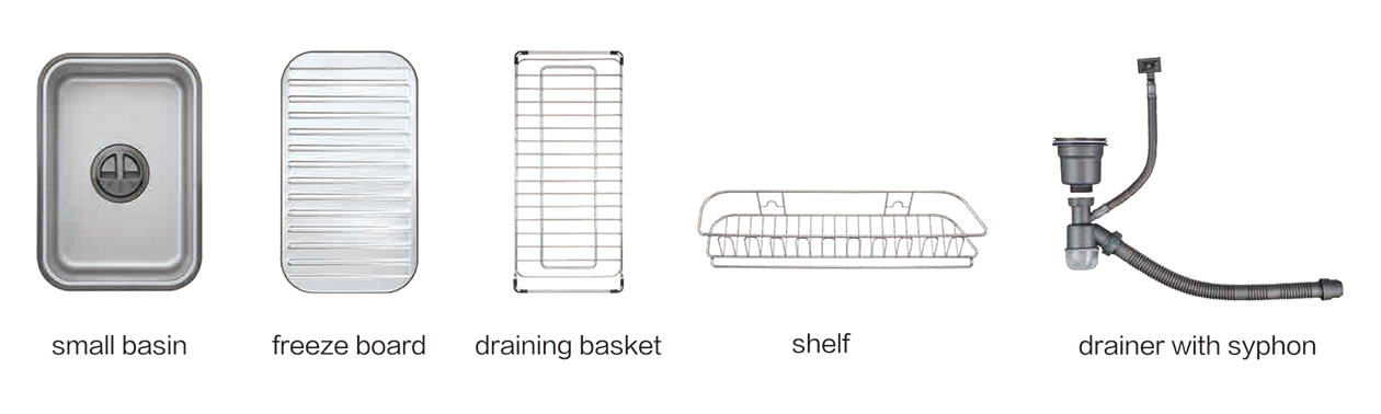 Single Basin Stainless Sink Accessories